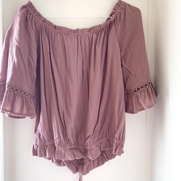PacSun La Hearts boho pink/purple shirt - Picture 4 of 5